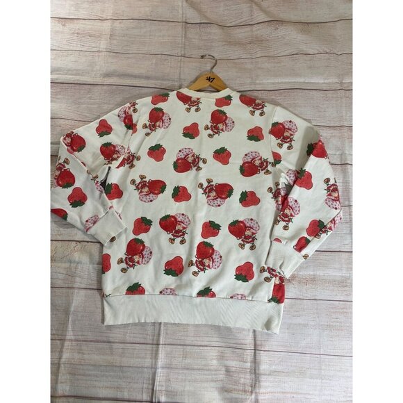Strawberry Shortcake Women's All Over Print Long Sleeve Sweater - Medium - Picture 12 of 13